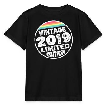 Vintage 2019 Geburtstag Geschenk Kinderparty - Stanley/Stella Kinder T-Shirt MINI CREATOR  - Schwarz - Vorne - Mikhail (115cm)