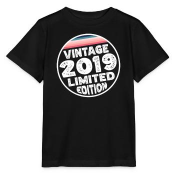 Vintage 2019 Geburtstag Geschenk Kinderparty - Stanley/Stella Kinder T-Shirt MINI CREATOR  - Schwarz - Vorne - Mikhail (115cm)