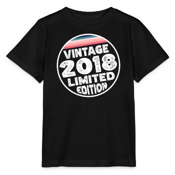 Vintage 2018 Geburtstag Geschenk Kinderparty - Stanley/Stella Kinder T-Shirt MINI CREATOR  - Schwarz - Vorne - Mikhail (115cm)