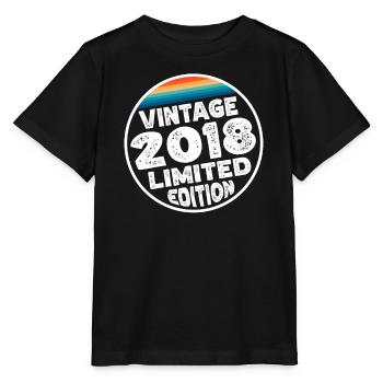 Vintage 2018 Geburtstag Geschenk Kinderparty - Stanley/Stella Kinder T-Shirt MINI CREATOR  - Schwarz - Vorne - Mikhail (115cm)