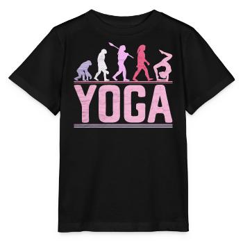 Yoga Evolution Women Fitness and Gym Funny - Stanley/Stella MINI CREATOR Kids’ T-Shirt - black - Front - Mikhail (115cm)