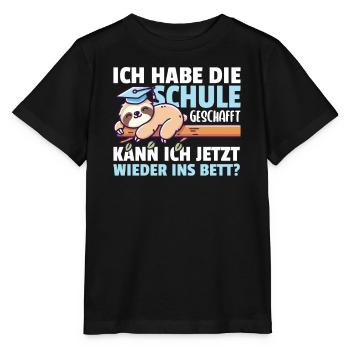 Schul Absolvent Realschule Hauptschule Schule - Stanley/Stella Kinder T-Shirt MINI CREATOR  - Schwarz - Vorne - Mikhail (115cm)