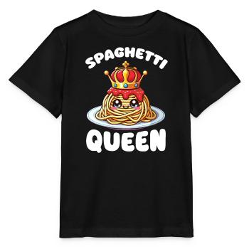 Noodles Kawaii Spaghetti Queen Lover Pasta Italian - Stanley/Stella MINI CREATOR Kids’ T-Shirt - black - Front - Mikhail (115cm)