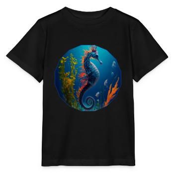 Fantasy Ocean, underwater - Stanley/Stella MINI CREATOR Kids’ T-Shirt - black - Front - Mikhail (115cm)