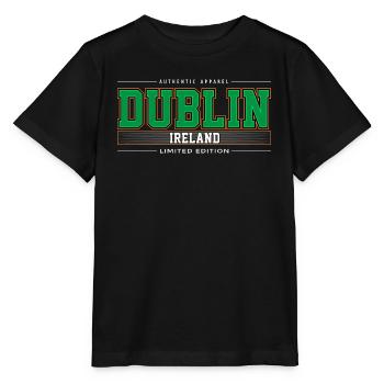Dublin - T-shirt bio MINI CREATOR Stanley/Stella Enfant - noir - Devant - Mikhail (115cm)
