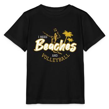 Beach-Volleyball - Stanley/Stella Kinder T-Shirt MINI CREATOR  - Schwarz - Vorne - Mikhail (115cm)