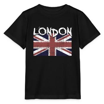 Londres - T-shirt bio MINI CREATOR Stanley/Stella Enfant - noir - Devant - Mikhail (115cm)