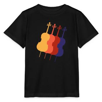 cello - Stanley/Stella MINI CREATOR Kids’ T-Shirt - black - Front - Mikhail (115cm)