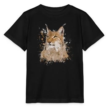 lynx - Stanley/Stella MINI CREATOR Kids’ T-Shirt - black - Front - Mikhail (115cm)
