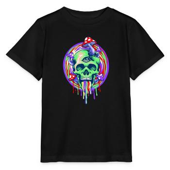 Magic mushroom - Stanley/Stella MINI CREATOR Kids’ T-Shirt - black - Front - Mikhail (115cm)