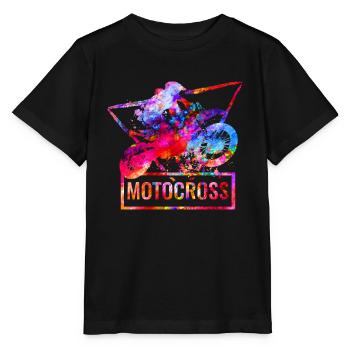 Motocross - Stanley/Stella Kinder T-Shirt MINI CREATOR  - Schwarz - Vorne - Mikhail (115cm)