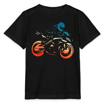 Super athlete motorcyclist vintage - Stanley/Stella MINI CREATOR Kids’ T-Shirt - black - Front - Mikhail (115cm)