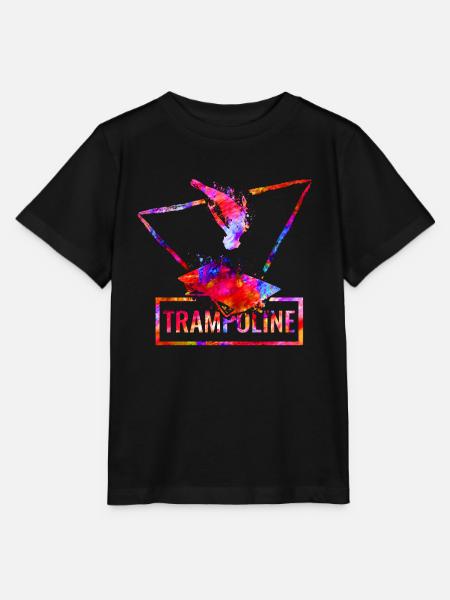 Trampolin - Stanley/Stella Kinder T-Shirt MINI CREATOR - Schwarz