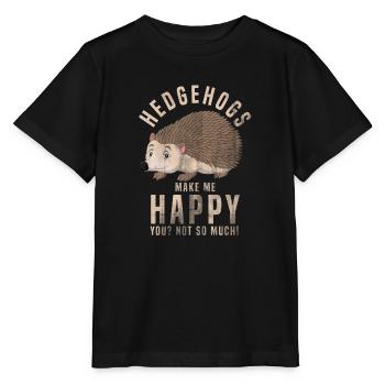 Hérisson - T-shirt bio MINI CREATOR Stanley/Stella Enfant - noir - Devant - Mikhail (115cm)