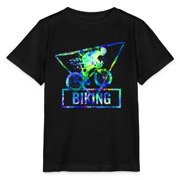 Faire du vélo - T-shirt bio MINI CREATOR Stanley/Stella Enfant - noir - Devant - Mikhail (115cm)