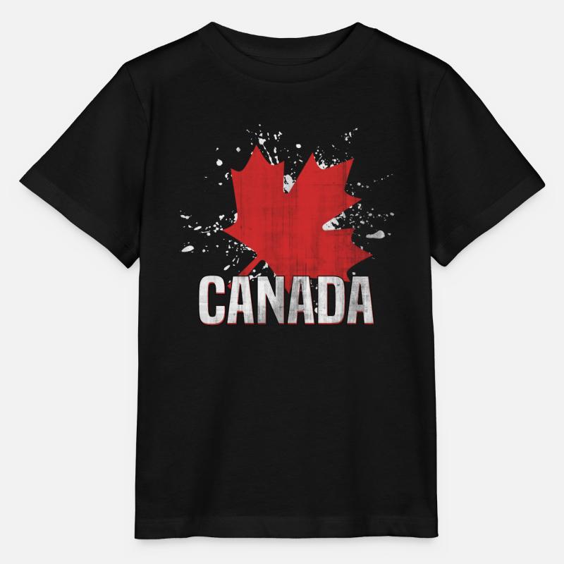 Canada - T-shirt bio MINI CREATOR Stanley/Stella Enfant - noir