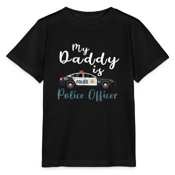 Officier de police - T-shirt bio MINI CREATOR Stanley/Stella Enfant - noir - Devant - Mikhail (115cm)