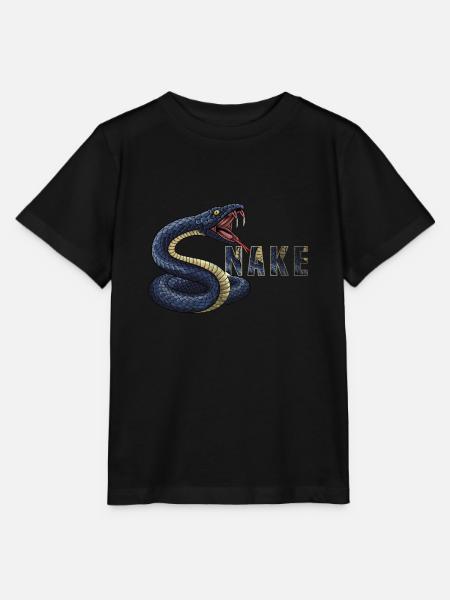 Schlange - Stanley/Stella Kinder T-Shirt MINI CREATOR - Schwarz