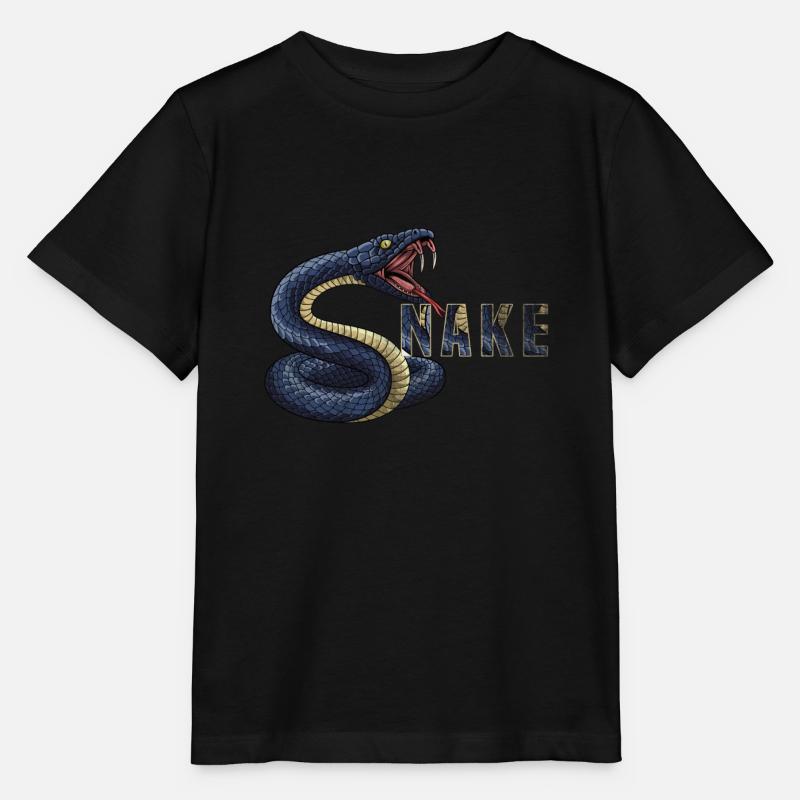 Schlange - Stanley/Stella Kinder T-Shirt MINI CREATOR  - Schwarz