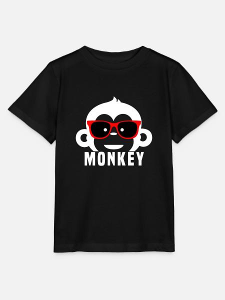 Affe - Stanley/Stella Kinder T-Shirt MINI CREATOR  - Schwarz