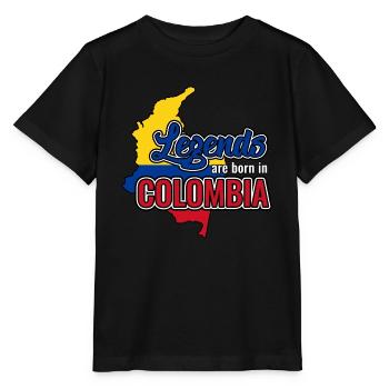 Kolumbien - Stanley/Stella Kinder T-Shirt MINI CREATOR  - Schwarz - Vorne - Mikhail (115cm)