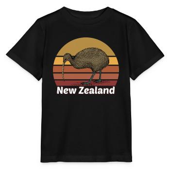 Neuseeland - Stanley/Stella Kinder T-Shirt MINI CREATOR  - Schwarz - Vorne - Mikhail (115cm)