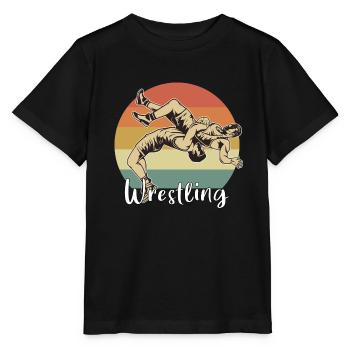 Wrestling - Stanley/Stella MINI CREATOR Kids’ T-Shirt - black - Front - Mikhail (115cm)