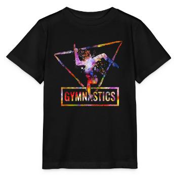 faire de la gymnastique - T-shirt bio MINI CREATOR Stanley/Stella Enfant - noir - Devant - Mikhail (115cm)