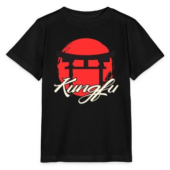 Kung fu - T-shirt bio MINI CREATOR Stanley/Stella Enfant - noir - Devant - Mikhail (115cm)