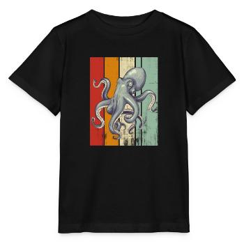 Animal marin - T-shirt bio MINI CREATOR Stanley/Stella Enfant - noir - Devant - Mikhail (115cm)