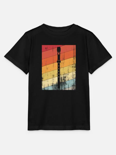 Flöte - Stanley/Stella Kinder T-Shirt MINI CREATOR  - Schwarz