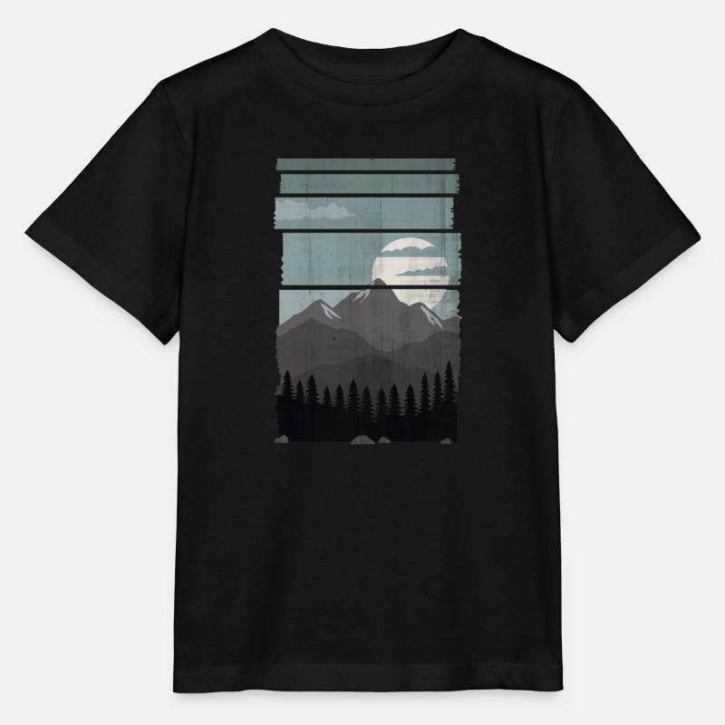 nature - Stanley/Stella MINI CREATOR Kids’ T-Shirt - black