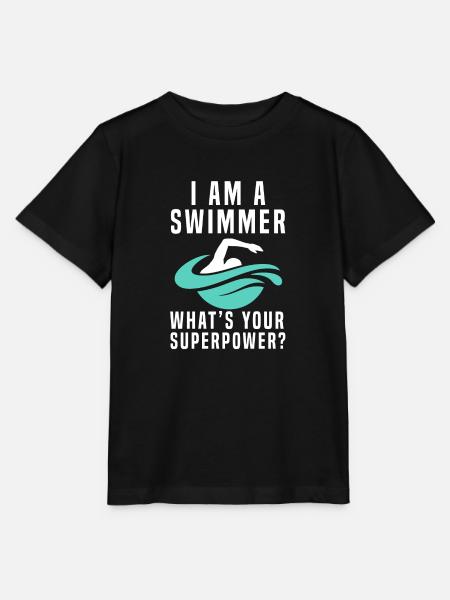Schwimmer - Stanley/Stella Kinder T-Shirt MINI CREATOR - Schwarz