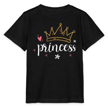 Krone - Diadem Princess - Stanley/Stella Kinder T-Shirt MINI CREATOR  - Schwarz - Vorne - Mikhail (115cm)