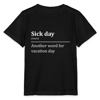 Entschuldigung Fehltage Schule Urlaubsreif Sprüche - Stanley/Stella Kinder T-Shirt MINI CREATOR  - Schwarz - Vorne - Mikhail (115cm)