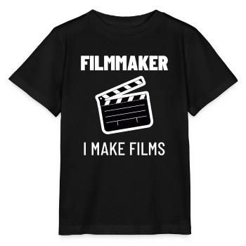 Cinéaste Vidéaste Cinéaste Cinéma TV Cadeau - T-shirt bio MINI CREATOR Stanley/Stella Enfant - noir - Devant - Mikhail (115cm)