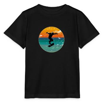 Skate, skaten, Skater, Skateboard - Stanley/Stella Kinder T-Shirt MINI CREATOR  - Schwarz - Vorne - Mikhail (115cm)