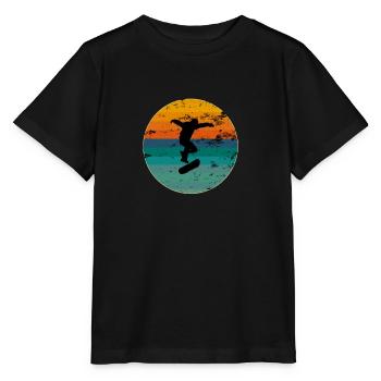 Skate, skaten, Skater, Skateboard - Stanley/Stella Kinder T-Shirt MINI CREATOR  - Schwarz - Vorne - Mikhail (115cm)