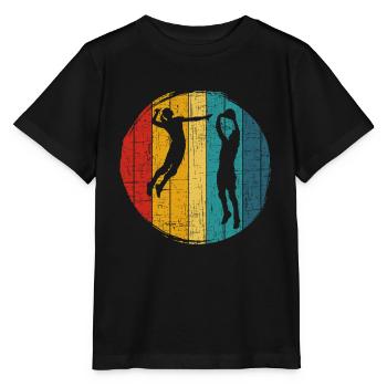 Volleyball Beach Volleyball Volleyball Volleyball Players - Stanley/Stella MINI CREATOR Kids’ T-Shirt - black - Front - Mikhail (115cm)