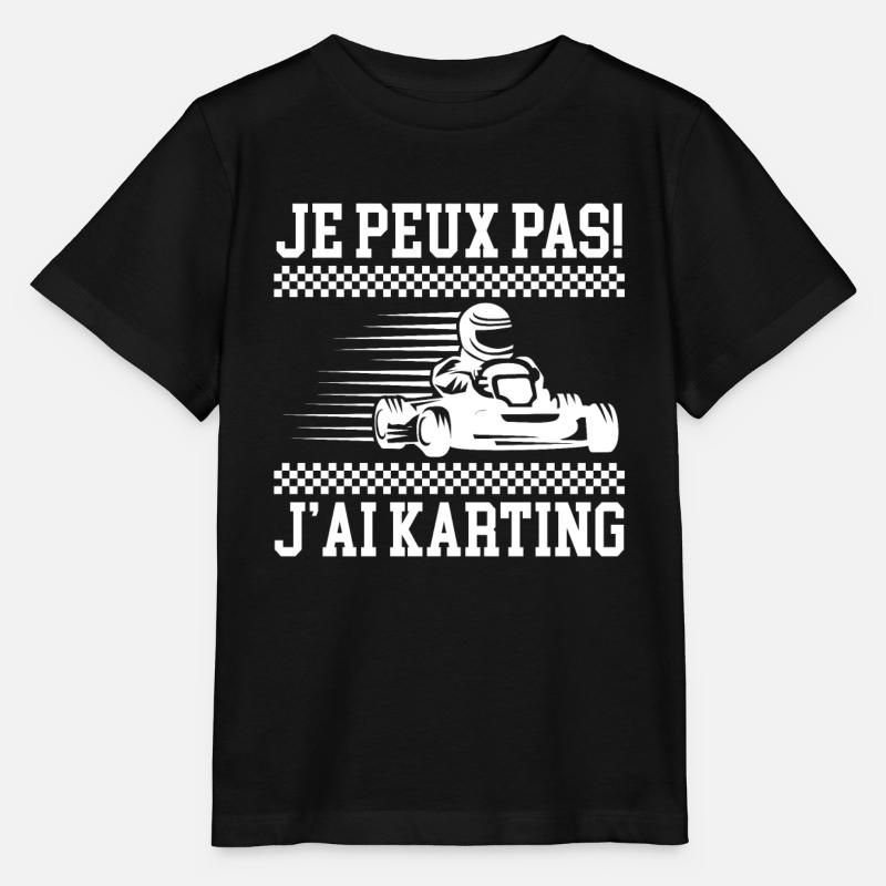 Je Peux Pas J'Ai Karting - T-shirt bio MINI CREATOR Stanley/Stella Enfant - noir