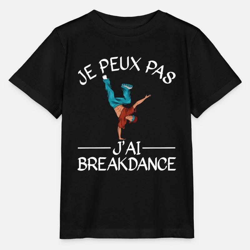 Je Peux Pas J'Ai Breakdance - T-shirt bio MINI CREATOR Stanley/Stella Enfant - noir