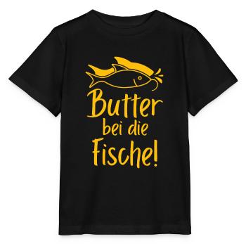 Butter bei die Fische - Stanley/Stella Kinder T-Shirt MINI CREATOR  - Schwarz - Vorne - Mikhail (115cm)