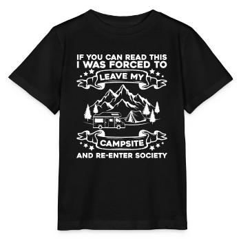 Camping Camping Campsite Camping - T-shirt bio MINI CREATOR Stanley/Stella Enfant - noir - Devant - Mikhail (115cm)