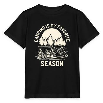 Camping Camping Campsite Camping - T-shirt bio MINI CREATOR Stanley/Stella Enfant - noir - Devant - Mikhail (115cm)
