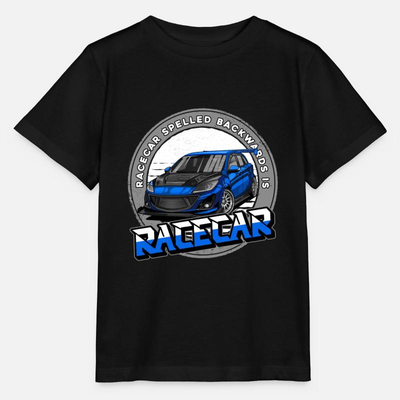 Voiture de course automobile - T-shirt bio MINI CREATOR Stanley/Stella Enfant - noir