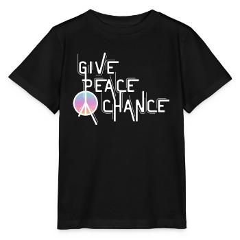 Paix, Citation, Jour de Paix, Signe de Paix - T-shirt bio MINI CREATOR Stanley/Stella Enfant - noir - Devant - Mikhail (115cm)