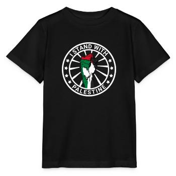 I Stand With Palestine Freedom For Palestine - Stanley/Stella MINI CREATOR Kids’ T-Shirt - black - Front - Mikhail (115cm)