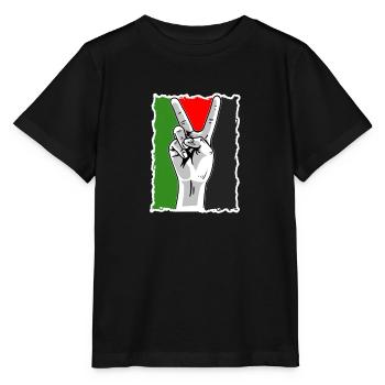 Free Gaza Free Palestine Freedom for Palestine - Stanley/Stella MINI CREATOR Kids’ T-Shirt - black - Front - Mikhail (115cm)