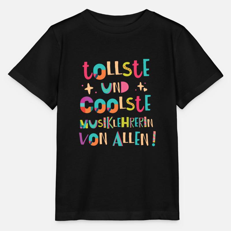 Tollste und Coolste Musiklehrerin Geschenk - Stanley/Stella Kinder T-Shirt MINI CREATOR  - Schwarz