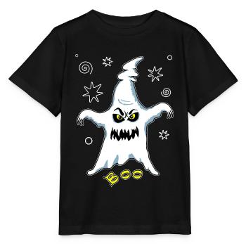 Fantôme fantôme - T-shirt bio MINI CREATOR Stanley/Stella Enfant - noir - Devant - Mikhail (115cm)